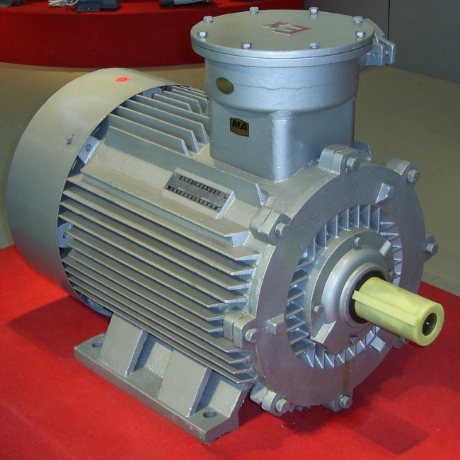 YE3-225M-2防爆电机45°角实拍